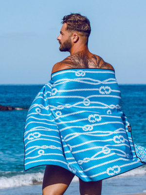 2EROS Sand Free Beach Towel – Manrope Blue