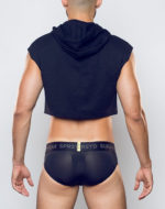 SUPAWEAR Cropped Hoodie – Black