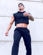 SUPAWEAR Cropped Hoodie – Black