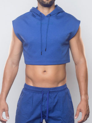 SUPAWEAR Cropped Hoodie – Blue