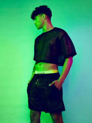 SUPAWEAR Neon Mesh Shorts – Black / Neon