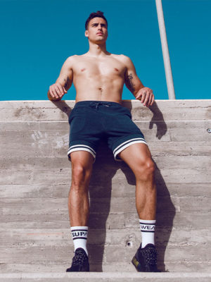 SUPAWEAR Terry Towelling Shorts – Navy