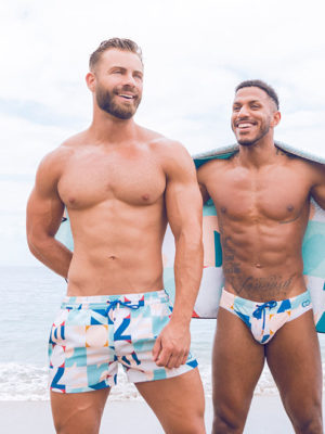 2EROS Printed Bronte Shorts – Insignia Turquoise