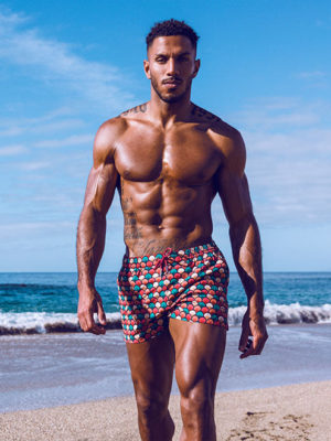 2EROS Printed Bronte Shorts – Retro Red