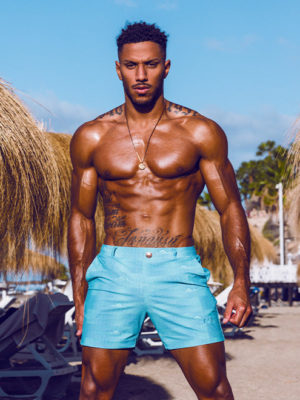 2EROS Printed Bondi Shorts – Nautica Green
