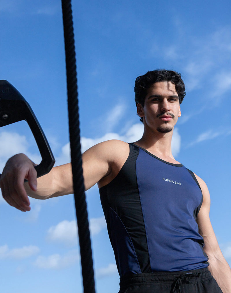 SUPAWEAR SPR Performance Singlet – Blue Ribbon