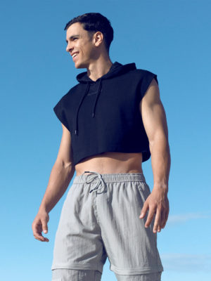 SUPAWEAR Cropped Hoodie – Black