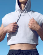 SUPAWEAR Cropped Hoodie – Grey