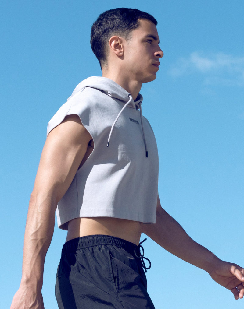 SUPAWEAR Cropped Hoodie – Grey