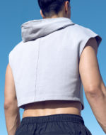 SUPAWEAR Cropped Hoodie – Grey