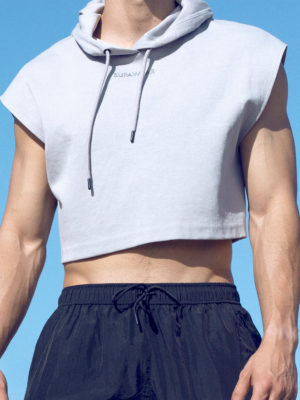 SUPAWEAR Cropped Hoodie – Grey