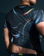 SUPAWEAR Printed Pride Crop T-Shirt – Black