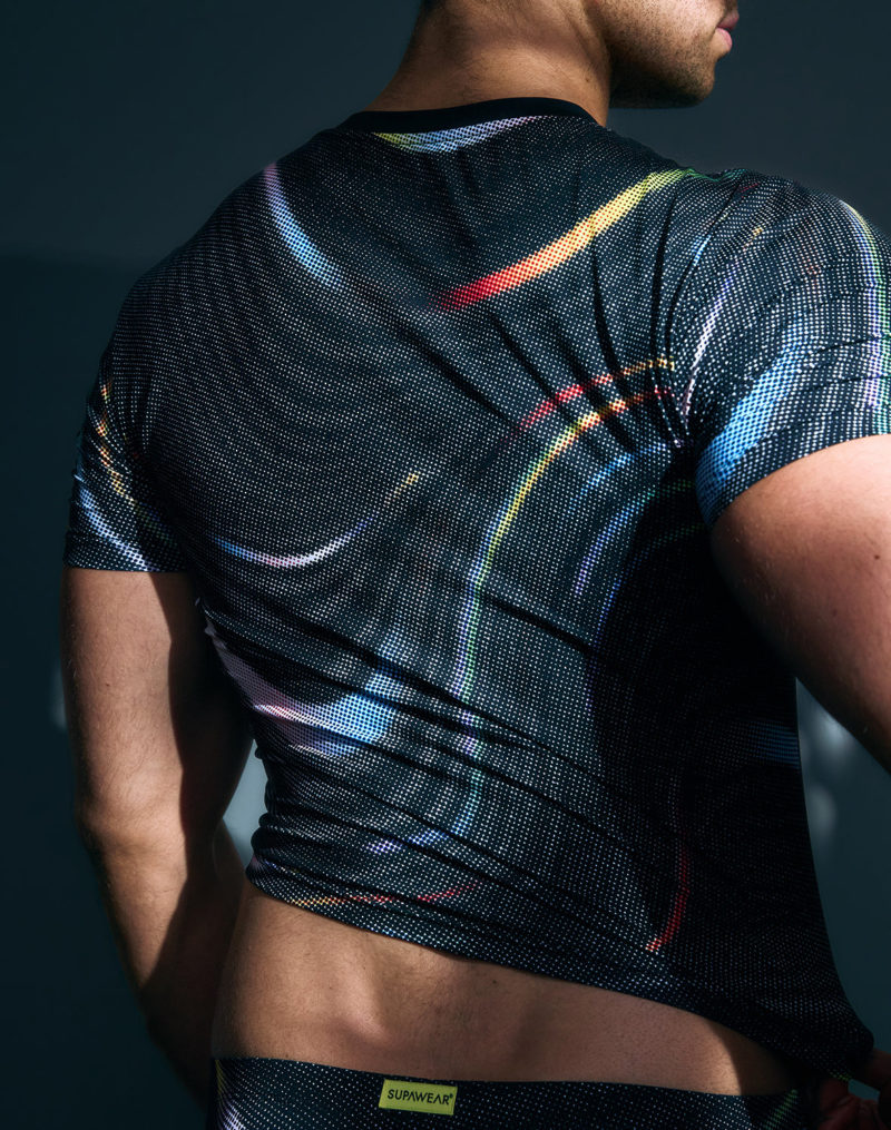 SUPAWEAR Printed Pride Crop T-Shirt – Black