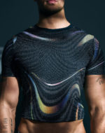 SUPAWEAR Printed Pride Crop T-Shirt – Black