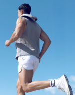 SUPAWEAR Sleeveless Hoodie – Grey