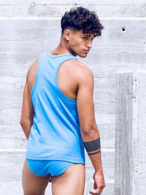 SUPAWEAR Ribbed Singlet – Marina