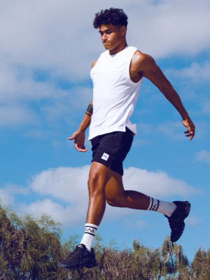 SUPAWEAR Solid & Mesh Tanktop – White