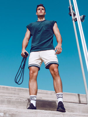 SUPAWEAR Terry Towelling Tank – Navy