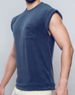SUPAWEAR Terry Towelling Tank – Navy