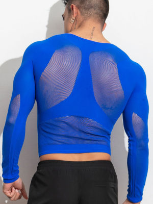 ThePack air(lace) Top Long Sleeve /Blue