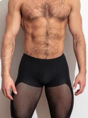 THEPACKUNDERWEAR AIRLACE SHORTLEGGING BLACK 3