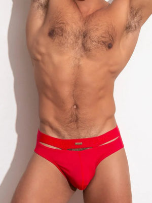 THEPACKUNDERWEAR RAW LIFT BRIEF RED 3