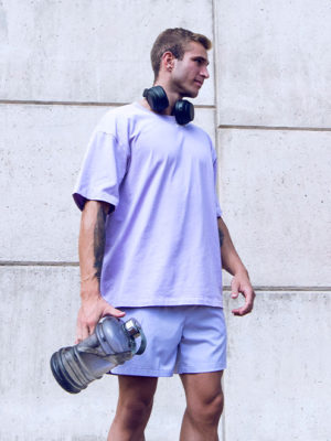 SUPAWEAR Oversized Tee – Purple Heather