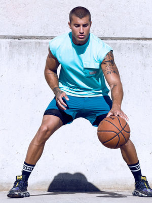 SUPAWEAR Wide-Cut Tank – Turquoise Blue