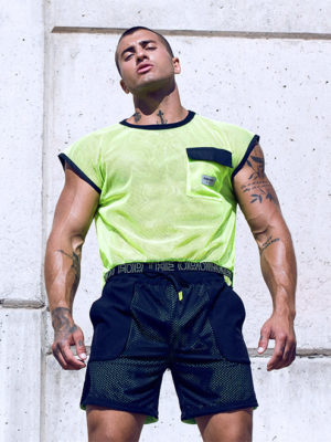 SUPAWEAR Neon Mesh Top – Neon Green