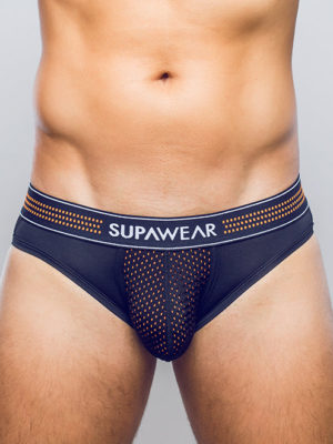SUPAWEAR Neon Mesh Brief Underwear – Neon Orange