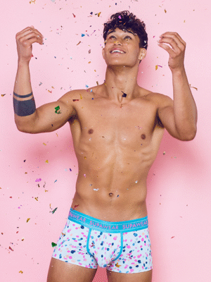 SUPAWEAR Sprint Trunk Underwear – Ditsy Dots