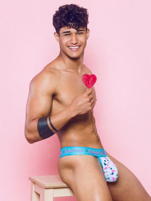 SUPAWEAR Sprint Thong Underwear – Ditsy Dots