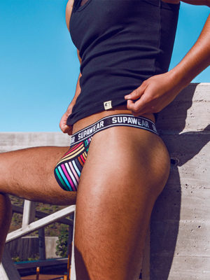 SUPAWEAR POW Thong Underwear – Rainbow
