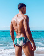 2EROS V10 Print Swimwear – Feuille Green