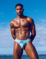 2EROS V20 Print Swim Brief – Nautica Green