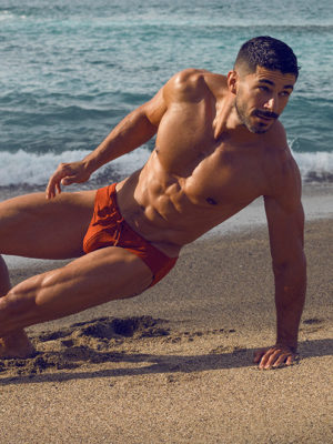 2EROS V30 Textured Swim Brief – Signet Carmine