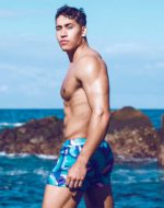 2EROS V60 Bondi Print Swim Trunks – Kai Blue