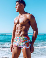2EROS V60 Bondi Print Swim Trunks – Aves Purple