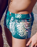 2EROS V60 Bondi Print Swim Trunks – Feuille Green