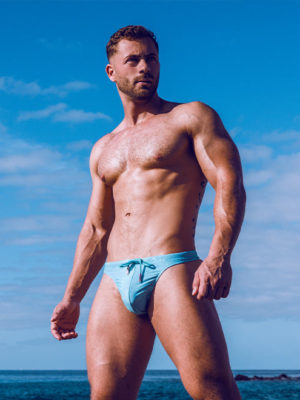 2EROS V80 Print Swim Thong – Nautica Green