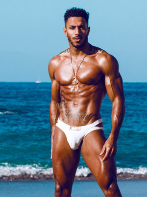 2EROS BLK Label No.4 Swim Brief – Ivory