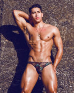 2EROS BLK Label No.2 Swim Brief – Print