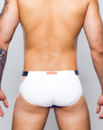 2EROS BLK Label No.5 Swim Brief – Black and White