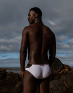 2EROS BLK Label No.5 Swim Brief – Black and White