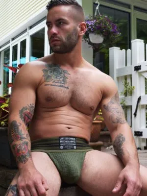 Cumdump Jock Army Greenbw01167 736703