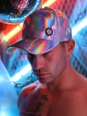 Cyber Holo Hat Silverbw01928 850918