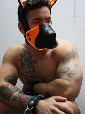 Breedwell Poundtown Pup Mask 2.0 – Neon Orange