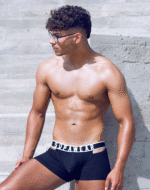 SUPAWEAR Ribbed Slashed Trunk Underwear – Black