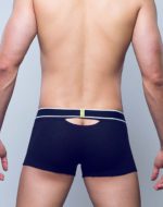 SUPAWEAR Ribbed Slashed Trunk Underwear – Black