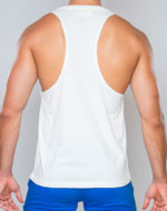 SUPAWEAR Racer Back Singlet – Grey White